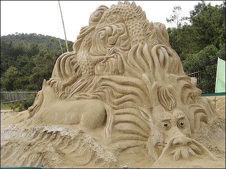 普陀山的沙雕艺术